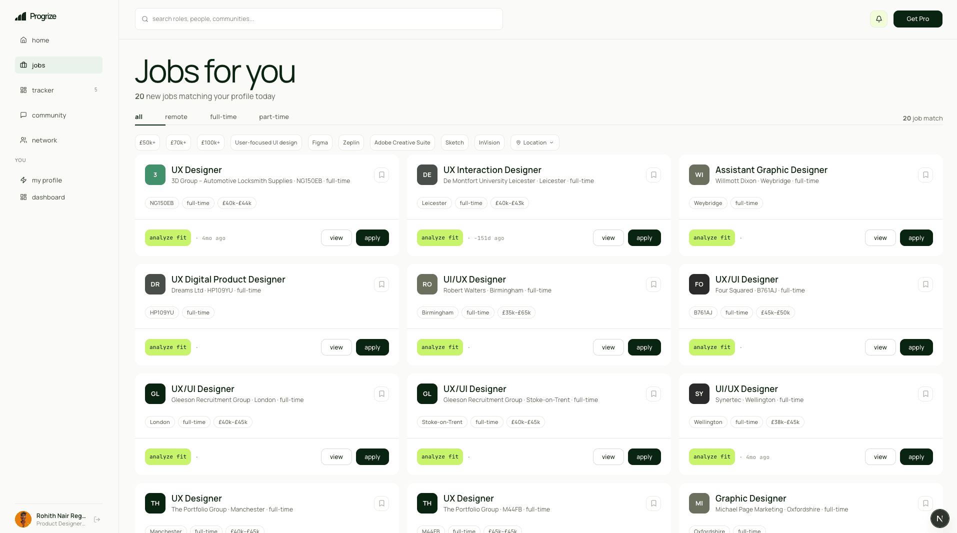 PROGRIZE
CAREER PLATFORM