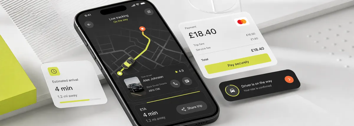 Track Your Taxi, the live tracking surface